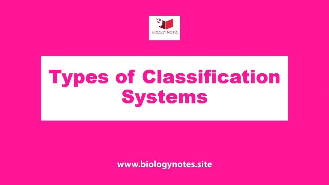 types-of-classification-system-biology-notes